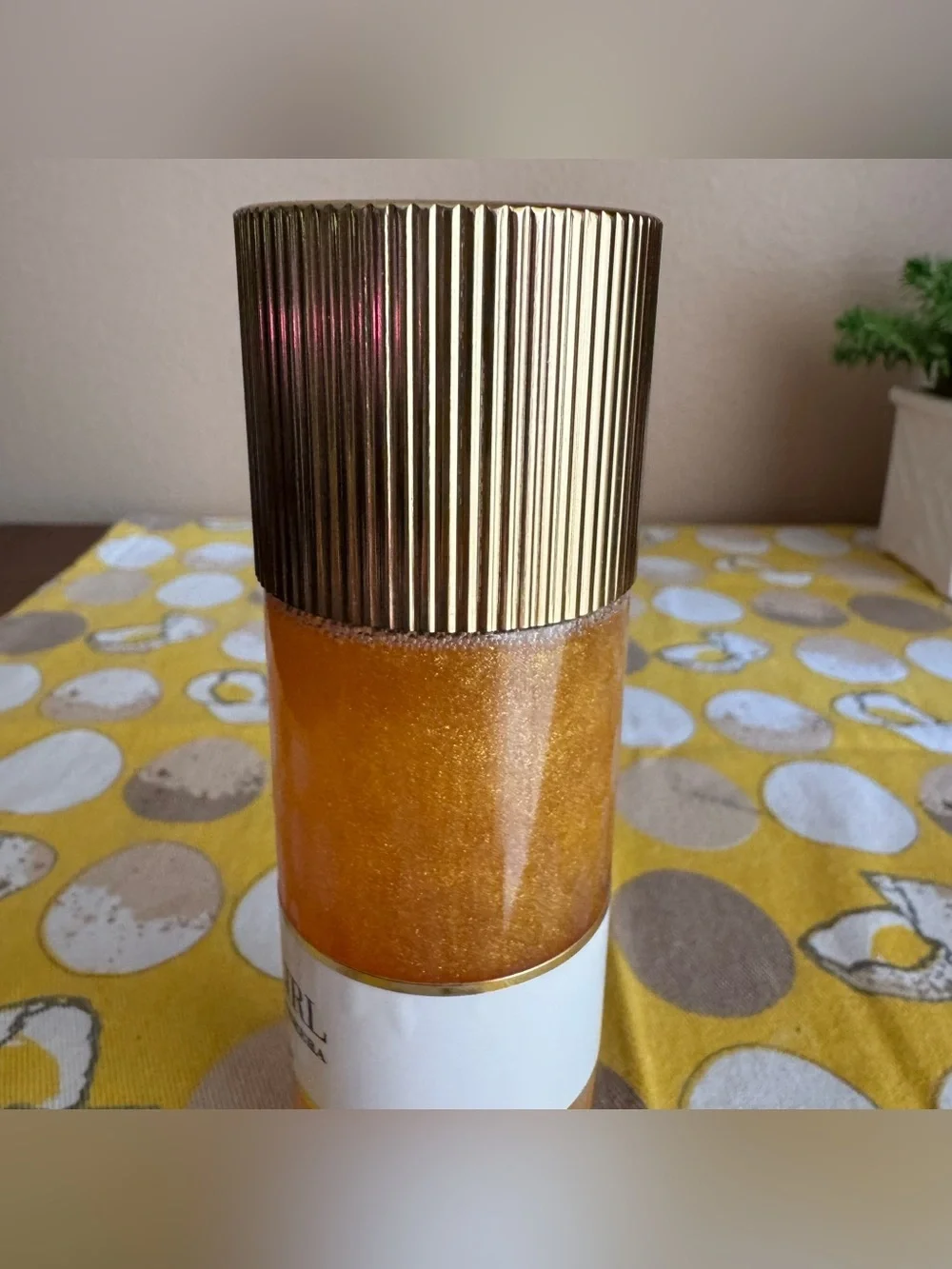 Carolina Herrera Good Girl Leg Elixer glittery gold body oil 3.4 oz